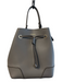 Furla Gray Leather sMOOTH 1 handle Draw Cord Bucket Bag Gray / Small