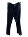 Paige Size 30 Black Cotton Blend Zip Fly Mid Rise Slit Pocket Flare Pants Black / 30