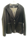 Paige Size Large Black Cotton Faux Pockets Single Breasted Blazer Black / Large