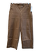 Spanx Size MP Brown Cotton Blend Wide Leg Elastic Waist Pockets Pants Brown / MP