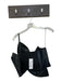 Strut & Bolt Size L Black Vegan Leather One Shoulder Flower Cropped Top Black / L
