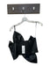 Strut & Bolt Size M Black Vegan Leather One Shoulder Flower Cropped Top Black / M