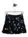 Queen of Sparkles Size XS Black Sequins Side Zip Mini Skort Black / XS