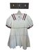 Queen of Sparkles Size M White & Red Cotton Short Balloon Sleeve Sequins Dress White & Red / M