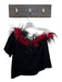 Queen of Sparkles Size XS Black & Red Cotton Blend One Short Sleeve Top Black & Red / XS