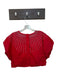 Queen of Sparkles Size XS Red & Silver Cotton Cap Sleeve Studded Cropped Top Red & Silver / XS