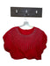 Queen of Sparkles Size XS Red & Silver Cotton Cap Sleeve Studded Cropped Top Red & Silver / XS