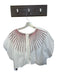 Queen of Sparkles Size M White & Red Cotton Cap Sleeve Studded Cropped Top White & Red / M