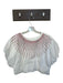 Queen of Sparkles Size M White & Red Cotton Cap Sleeve Studded Cropped Top White & Red / M