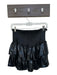 Queen of Sparkles Size M Black Polyester Smocked Tiered Mini Skort Black / M