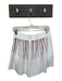 Queen of Sparkles Size M White & Red Cotton High Waist Studded Shorts White & Red / M
