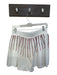 Queen of Sparkles Size M White & Red Cotton High Waist Studded Shorts White & Red / M