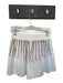 Queen of Sparkles Size S White & Red Cotton High Waist Studded Shorts White & Red / S
