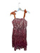 Queen of Sparkles Size S Pink & Orange Sequins Tie Straps Back Zip Short Dress Pink & Orange / S