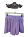 Queen of Sparkles Size S Purple Cotton Blend High Waist Beaded Shorts Purple / S