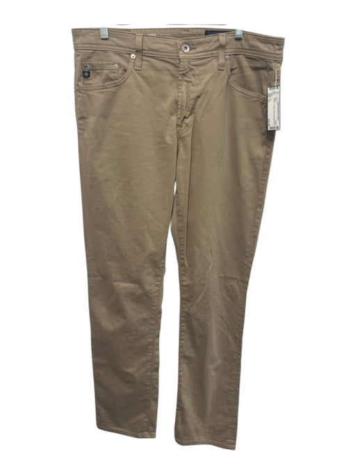 AG Size 33 Beige Cotton Solid Men's Pants Beige / 33