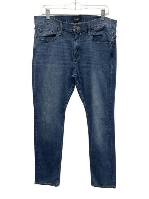 Paige Size 34 Medium Wash Cotton Solid Jean Men's Pants Medium Wash / 34