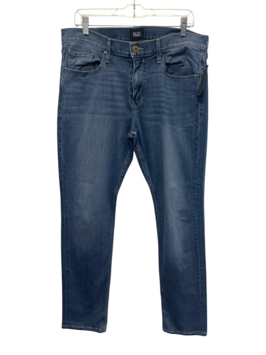 Paige Size 34 Medium Wash Cotton Solid Jean Men's Pants Medium Wash / 34