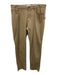 Peter Millar Size 36 Beige Cotton Solid Zip Fly Men's Pants Beige / 36