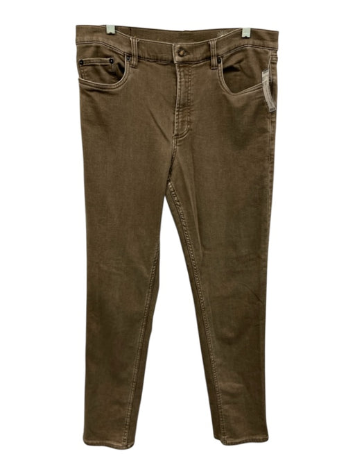 Faherty Size 34 Beige Cotton Solid Jean Men's Pants Beige / 34
