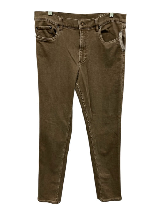 Faherty Size 34 Beige Cotton Solid Jean Men's Pants Beige / 34