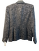 Vertigo Size Medium Black Acetate Blend Textured Decorative Buttons Blazer Black / Medium