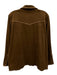 12th Tribe Size M Brown & Cream Polyester Blend Pockets Jacket Brown & Cream / M
