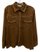 12th Tribe Size M Brown & Cream Polyester Blend Pockets Jacket Brown & Cream / M