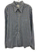 Billy Reid Size XL Blue, White & Gray Cotton Grid Button Down Long Sleeve Shirt Blue, White & Gray / XL