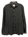 Billy Reid Size XL Gray & Black Cotton Grid Button Down Men's Long Sleeve Shirt Gray & Black / XL