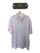 Onward Reserve Size XL Pink & White Polyester Striped Athletic Men's Polo Pink & White / XL