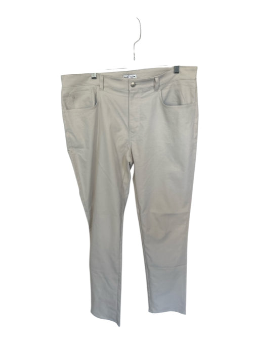 Peter Millar Size 36X32 Light Khaki Recycled Polyester Solid Men's Pants Light Khaki / 36X32
