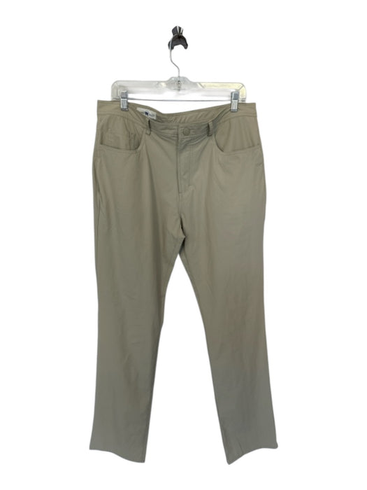 Onward Reserve Size 36X32 Khaki Nylon Blend Snap Button Athletic Men's Pants Khaki / 36X32