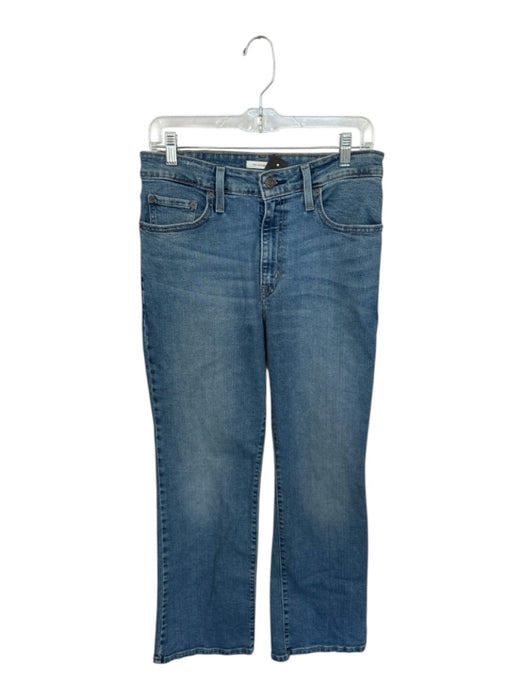 Levi's Size 29 Med Dark Wash Cotton High Waist Bootcut Flare Jeans Med Dark Wash / 29