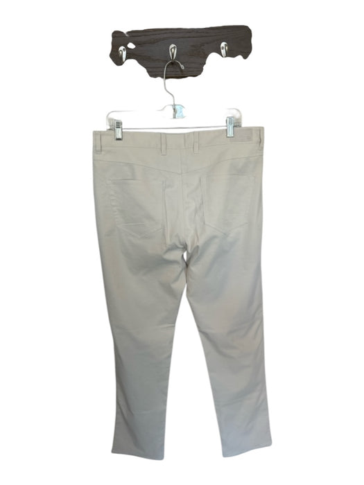 Peter Millar Size 36X32 Light Khaki Polyester Solid Men's Pants Light Khaki / 36X32