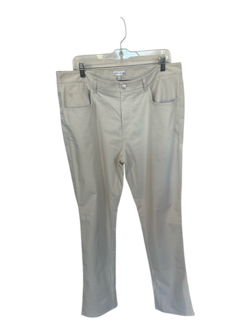 Peter Millar Size 36X32 Light Khaki Polyester Solid Men's Pants Light Khaki / 36X32