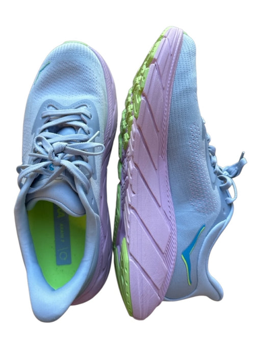 Hoka Shoe Size 8.5 purple & pink Canvas Perforated Platform Athletic Sneakers purple & pink / 8.5
