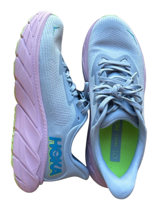 Hoka Shoe Size 8.5 purple & pink Canvas Perforated Platform Athletic Sneakers purple & pink / 8.5