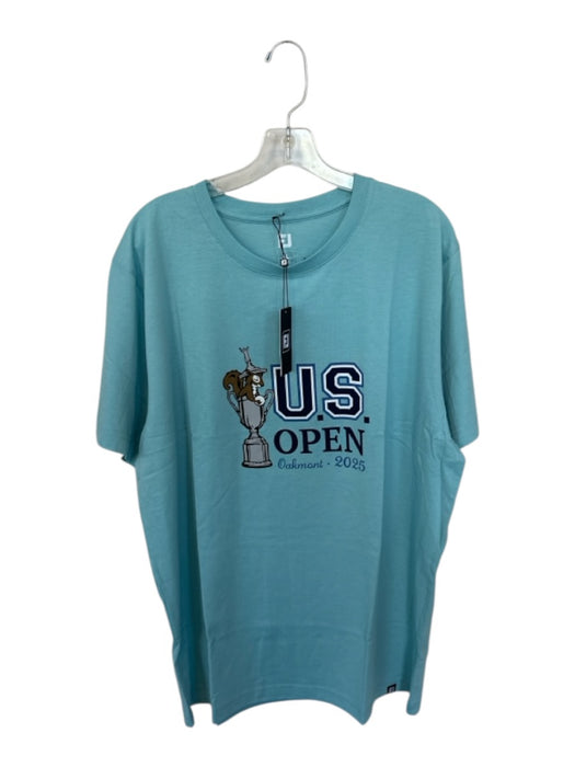 FJ NWT Size XL Blue & White Cotton Blend Golf Athletic Men's T-Shirt Blue & White / XL