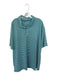 Onward Reserve Size XXL Green & Blue Polyester Striped Athletic Men's Polo Green & Blue / XXL