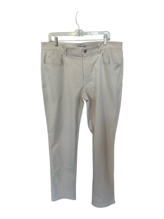 Peter Millar Size 36X32 Light Khaki Recycled Polyester Solid Men's Pants Light Khaki / 36X32