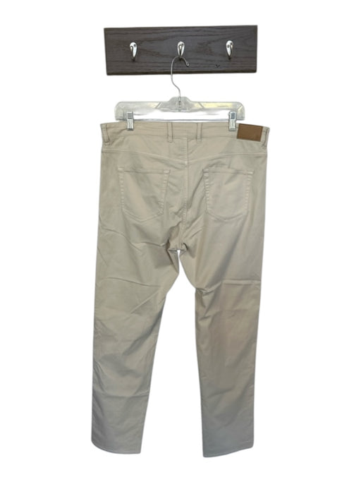 Peter Millar Size 36X32 Tan Cotton Blend Solid Men's Pants Tan / 36X32