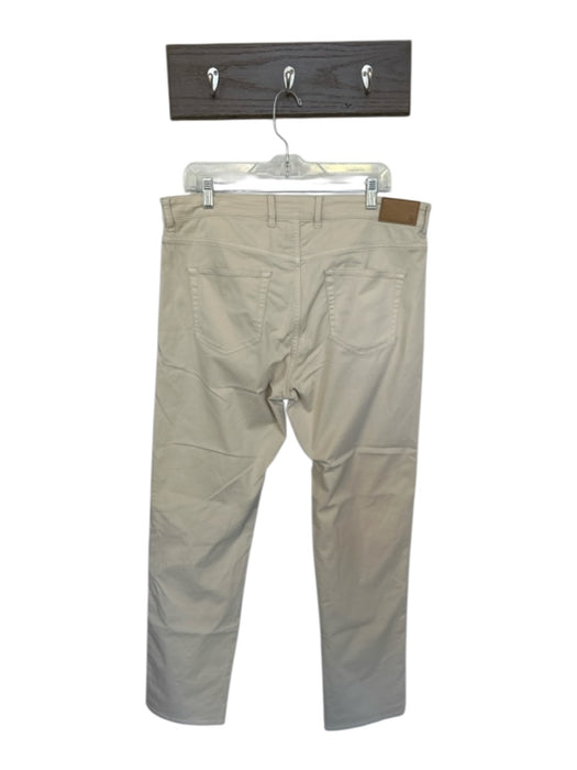 Peter Millar Size 36X32 Tan Cotton Blend Solid Men's Pants Tan / 36X32