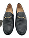 Coach Shoe Size 9 Black Leather Upper Logo Detail Horsebit Slip On Flat Loafers Black / 9