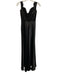 Jenny Yoo Size 00 Black Polyester Satin Sleeveless Sweetheart Neckline Gown Black / 00