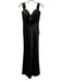 Jenny Yoo Size 00 Black Polyester Satin Sleeveless Sweetheart Neckline Gown Black / 00