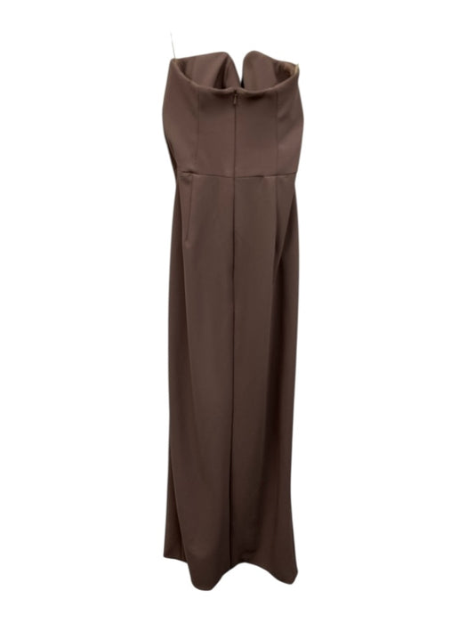 Jenny Yoo Collection Size XS Muted purple Polyester Strapless Leg Slit Gown Muted purple / XS