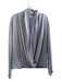 Simply Vera Size S Blue Polyester Blend V Neck Long Sleeve Drape Thumb Holes Top Blue / S