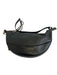 Marc Jacobs Black Leather Zip Close Crescent Chain Strap Shoulder Bag Black / S/M