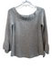 The Impeccable Pig Size S Grey Acrylic Knit Round Neck Off Shoulder Sweater Grey / S